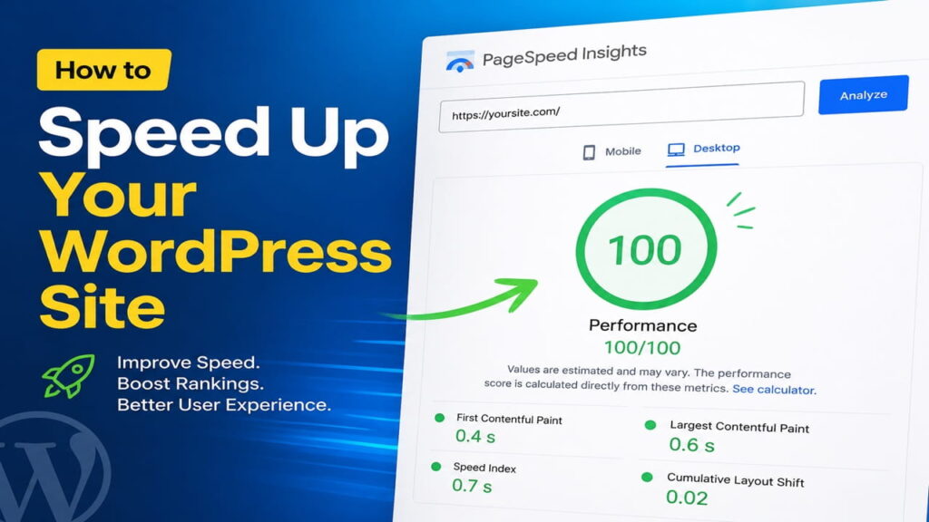 speed up your WordPress site with wp rocket